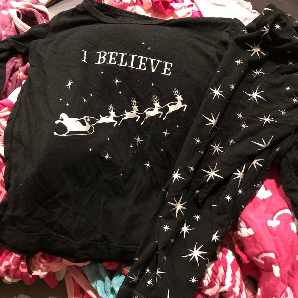 CHRISTMAS KICKEE PANTS Bright stars 2pc jammies